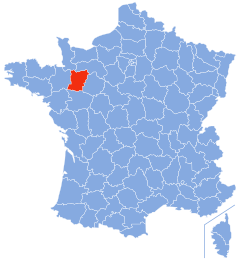 Департамент Маєнн на карті Франції