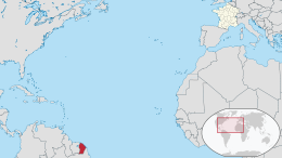 Guyana francese – Localizzazione