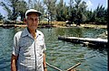Gregorio Fuentes, en 1993, au port de pêcheur de Cojimar.