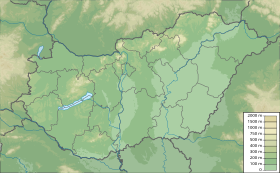 Tokaj-Hegyalja na zemljovidu Mađarske