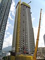 2015年6月，建築中鯉魚門邨三期（鯉旺樓）北面