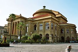 Teatro Massimo i Palermo, det største operahuset i Italia