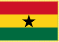 Vlajka ghanského prezidenta Poměr stran: 2:3 Nejasná platnost[ujasnit]