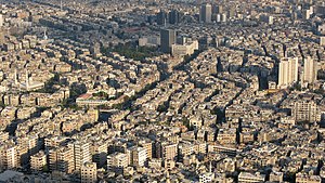Tanawin ng Damasco mula sa Bundok Qassioun