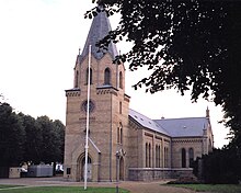 Tyrstrup Kirke (errichtet 1863), Gemeindekirche der Dänischen Volkskirche