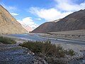 Karakash River in the Western Kunlun Shan, seen from the Tibet-Xinjiang highway