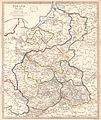 Królestwo Polskie, mapa, Londyn 1831