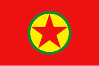 PKK:s flagga sedan 2005.