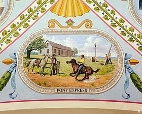 Ilustracija Pony Expressa