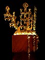 Takhta emas berhiasan jed dari zaman Korea Silla; abad ke-6 M