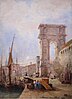 Arco di Traiano ad Ancona, di Christian Peter Wilhelm Stolle (1873)