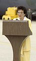 Ni Corazon Aquino idi las-ud ti seremonia a pammadayaw ti Aero Puersa ti Estados Unidos