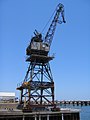 old port loading crane, at the WA maritime museum