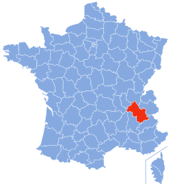 Položaj Isère u Francuskoj