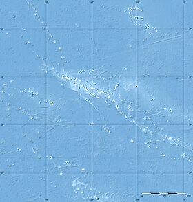 Tetiaroa adası xəritədə