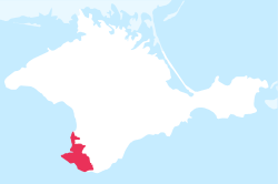 Севастополийг тодруулсан Крымын хойгийн газрын зураг