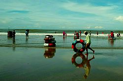 People at Cox's Bazar Beach