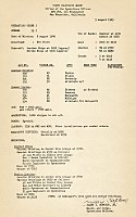 A typed page of instructions