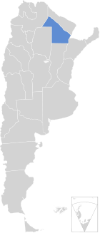 Провінція Чако на мапі Аргентини