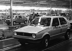 Виробництво Volkswagen Golf на заводі у Вольфсбурзі. 1978 рік.