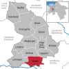 Lage der Gemeinde Essen (Oldenburg) im Landkreis Cloppenburg