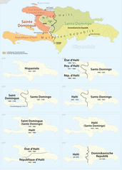 Gebietsentwicklung von Hispaniola