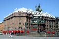 Image 23Hotel Astoria and statue of Tsar Nicholas I in Saint Petersburg, Russia (from Hotel)