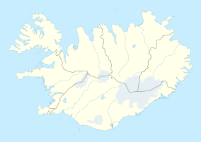 Zemljevid prikazuje lokacijo Skaftafell