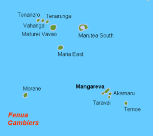 Mapa das Gambier