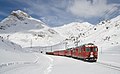 17. Helyi vonat a Bernina-expressz vonalán Lagalb és Ospizio Bernina között. A kocsikat két ABe 4/4 mozdony vontatja. (javítás)/(csere)