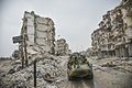 Ģenerāļa Dvorņikova komandētā Krievijas karaspēka uzbrukumā sagrautā Alepo