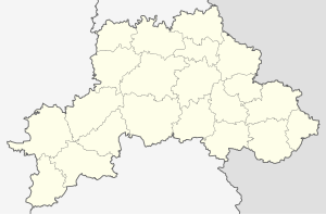 Чауси. Карта розташування: Могильовська область
