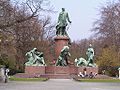 Berlin, Bismarck-Nationaldenkmal, sculpted by Reinhold Begas, 1901