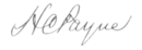 Firma di Henry Clay Payne