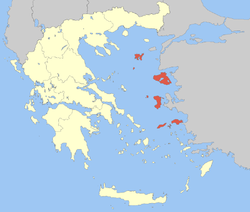 Vị trí của Bắc Aegea