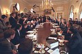 جلسه کابینه دولت در شاخه غربی کاخ