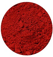 رنگدانه سرخ، ساخته شده از سولفور سیماب. این رنگدانه‌ای بود که در نقاشی‌های دیواری Pompeii به کار رفته و برای شروع رنگ آمیزی lacquerware از سلسله سونگ استفاده شده‌است.