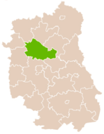 Localização do Condado de Lubartów na Lublin.