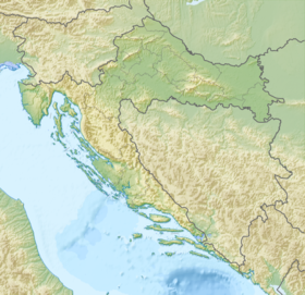 Crljivica na zemljovidu Hrvatske