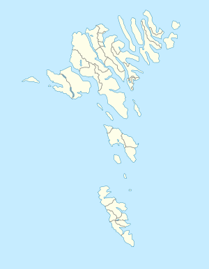 Mapa konturowa Wysp Owczych