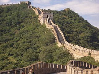 Kinesiska muren från Mingdynastin vid Mutianyu.