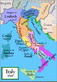 Sicilia (en la parte inferior)