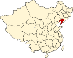 遼寧省の位置