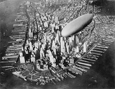 Zeplinden Manhattan manzarası (1931-1933) (Üreten: ABD Deniz Kuvvetleri)