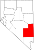 Localização do Condado de Lincoln (Nevada)