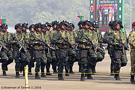 Bangladesh Army Counter Terrorism unit with MP5A3 in Victory Day Parade 2016