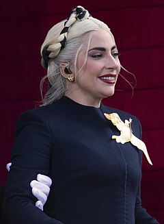 Lady Gaga tại lễ nhậm chức của Joe Biden năm 2021