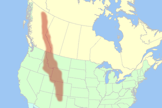 Die eigentlichen Rocky Mountains in Kanada und den USA