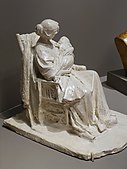 The Young Mother; by Bessie Potter Vonnoh; circa 1896; plaster; Portland Museum of Art (Portland, US)