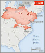 Порівняння розмірів території України та США